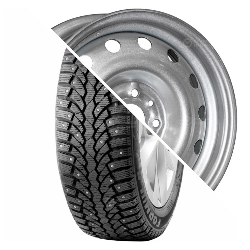 Trebl Formula Ice R14 175/65 82T шип  () + 53B35B TREBL R14x5.5 4x98 ET35 CB58.6 Silver  Formula Ice R14 175/65 82T шип   + 53B35B TREBL R14x5.5 4x98 ET35 CB58.6 Silver