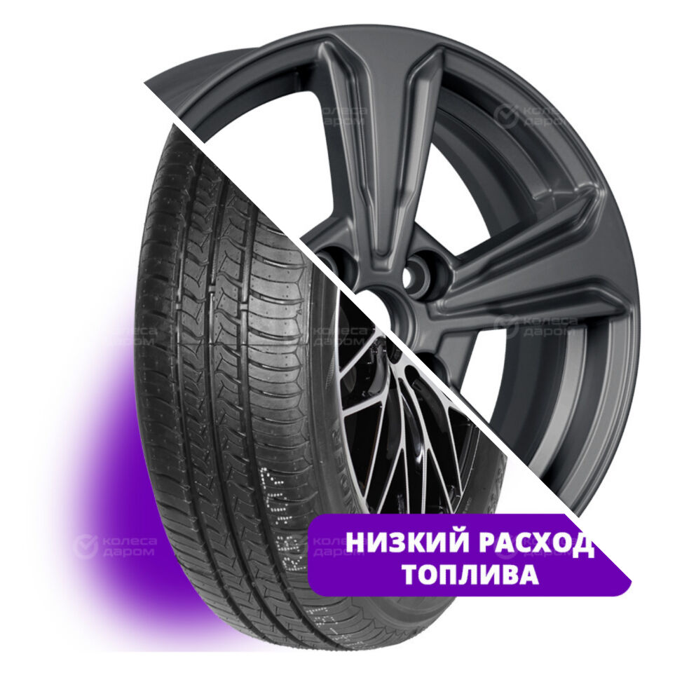 KHOMEN AX77 R15 185/65 88H    () + KHW1502 (15_Solaris I) R15x6 4x100 ET48 CB54.1 Gray  AX77 R15 185/65 88H     + KHW1502 (15_Solaris I) R15x6 4x100 ET48 CB54.1 Gray