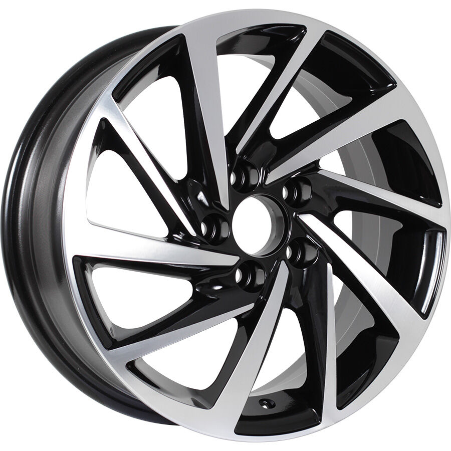 KDW KD1530 R15x6 4x100 ET46 CB54.1 Black_Front_Polished (Мятый обод)*