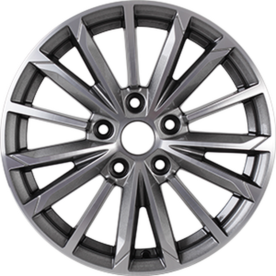 KHOMEN KHW1611 (ZV16_Focus) R16x6.5 5x108 ET50 CB63.35 G_silver_FP (Скол на ободе)*