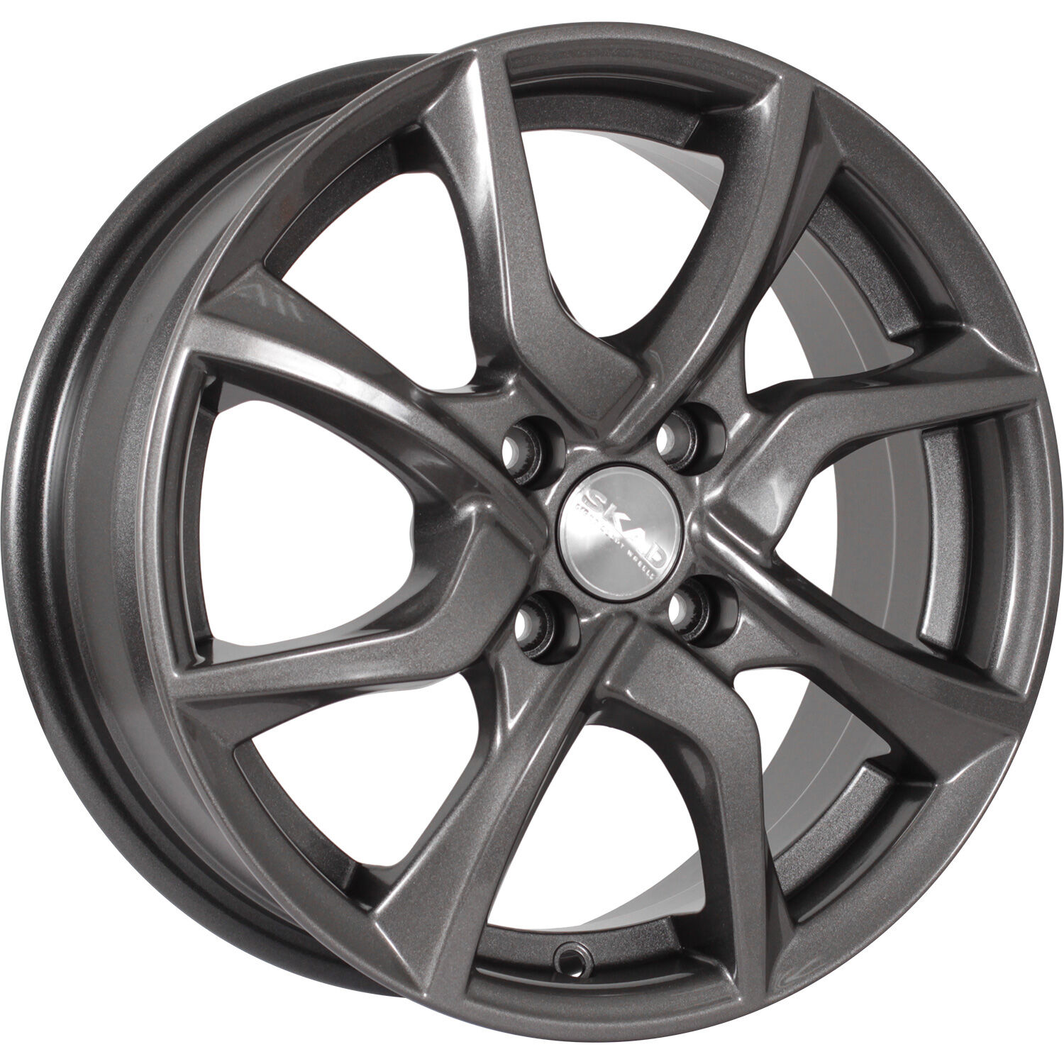 СКАД Тулон R15x6 4x100 ET45 CB54.1 Graphite (Мятый обод)***