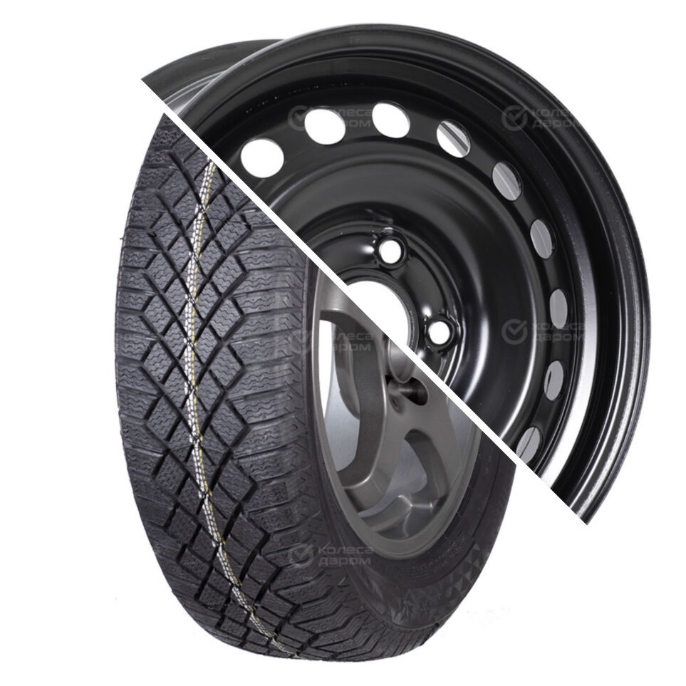 ТЗСК Viking Contact 7 R15 195/65 95T    () + Kia Cerato R15x6 5x114.3 ET46 CB67.1 Black  Viking Contact 7 R15 195/65 95T     + Kia Cerato R15x6 5x114.3 ET46 CB67.1 Black