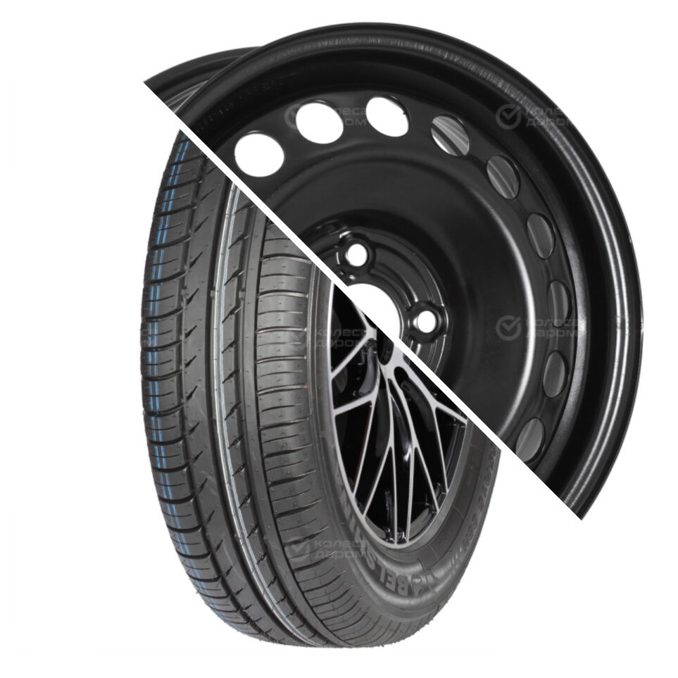 Trebl BEL-280 Artmotion R15 185/65 88H + 64A50C TREBL R15x6 4x100 ET50 CB60.1 Black R15 185/65 88H + R15x6 4x100 ET50 CB60.1 Black