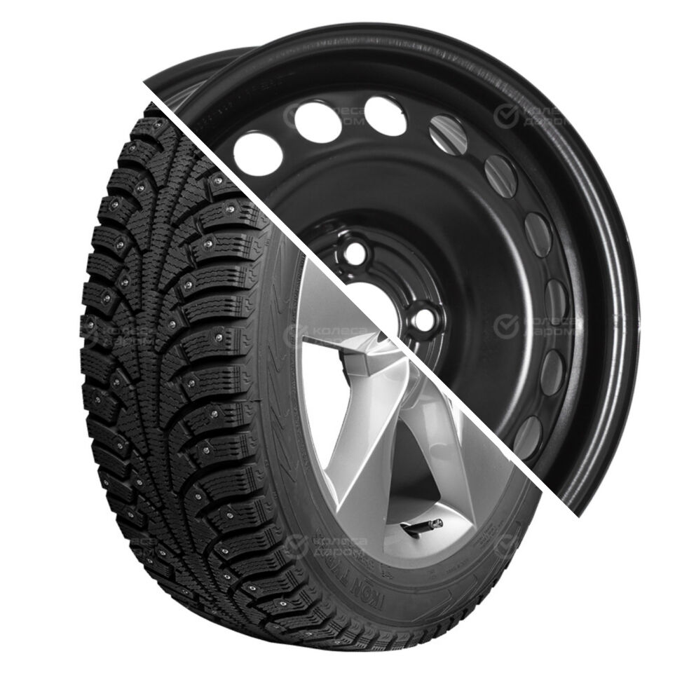 Trebl (Nokian Tyres) NORDMAN 5 R15 185/65 92T шип XL   () + 64A50C TREBL R15x6 4x100 ET50 CB60.1 Black  (Nokian Tyres) NORDMAN 5 R15 185/65 92T шип XL    + 64A50C TREBL R15x6 4x100 ET50 CB60.1 Black
