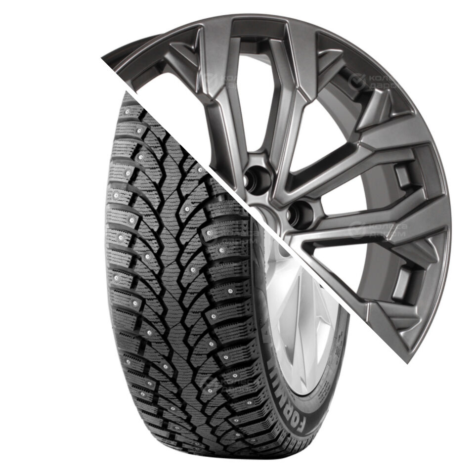 Formula Ice R17 215/60 100T шип XL () + Морейн R17x6.5 5x100 ET45 CB67.1 Dark_platinum Ice R17 215/60 100T шип XL + Морейн R17x6.5 5x100 ET45 CB67.1 Dark_platinum