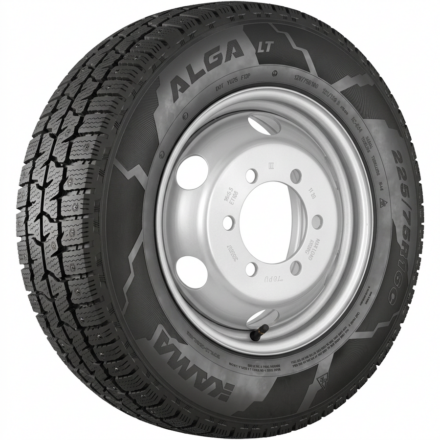 ALGA LT (НК-534)  R16C 185/75 104/102R шип   () + 3165587 R16x5.5 6x170 ET106 CB130 Silver с вентиле ALGA LT (НК-534)  R16C 185/75 104/102R шип    + 3165587 R16x5.5 6x170 ET106 CB130 Silver с вентилем,