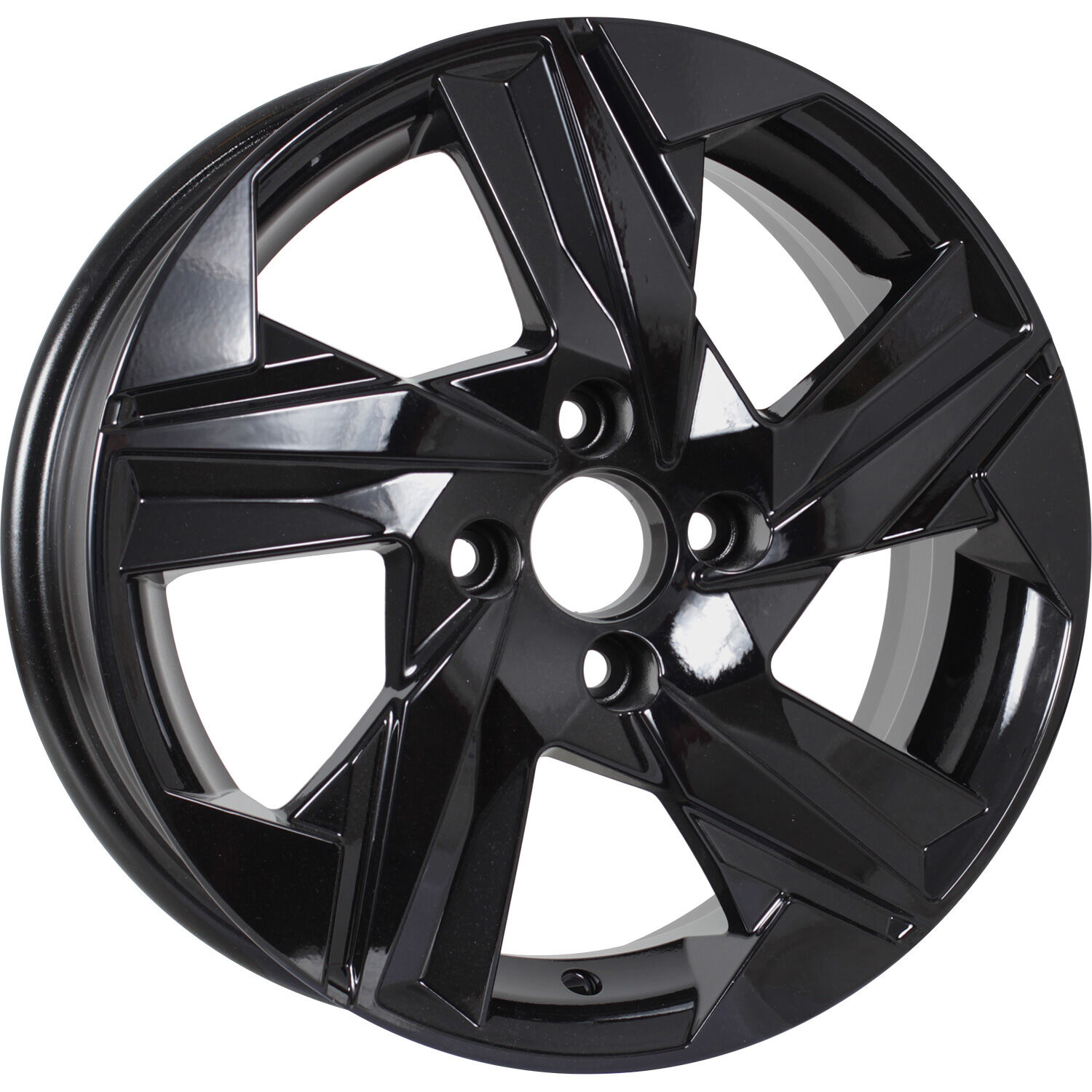 KDW KD1520 R15x6 4x100 ET46 CB60.1 Black_Painted