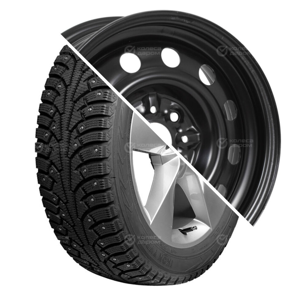 Character Ice 5 R14 175/65 86T шип XL+Тольятти ВАЗ 2112  R14x5.5 4x98 ET35 CB58.6 Black R14 175/65 86T шип XL+R14x5.5 4x98 ET35 CB58.6 Black
