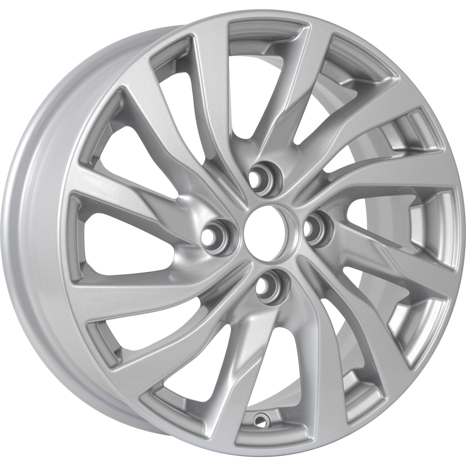 KDW KD1546 (ZV 15_Logan II) R15x6 4x100 ET40 CB60.1 Silver_Painted