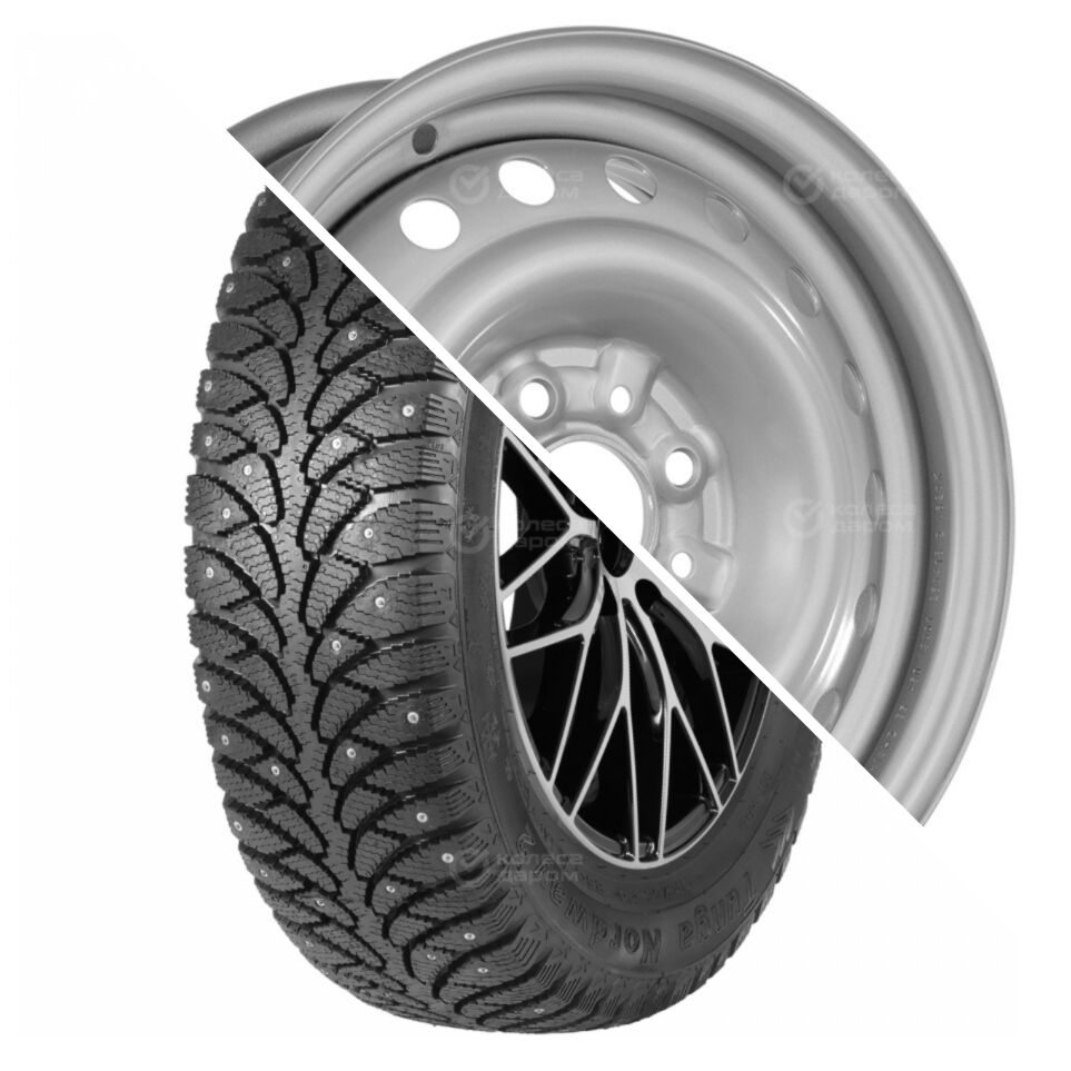 Tunga Nordway 2 175/70 R13 82Q + 13001 R13х5 4х98 ЕТ35 СВ58.6 Silver R13 175/70 82Q шип + R13x5 4x98 ET35 CB58.6 Silver