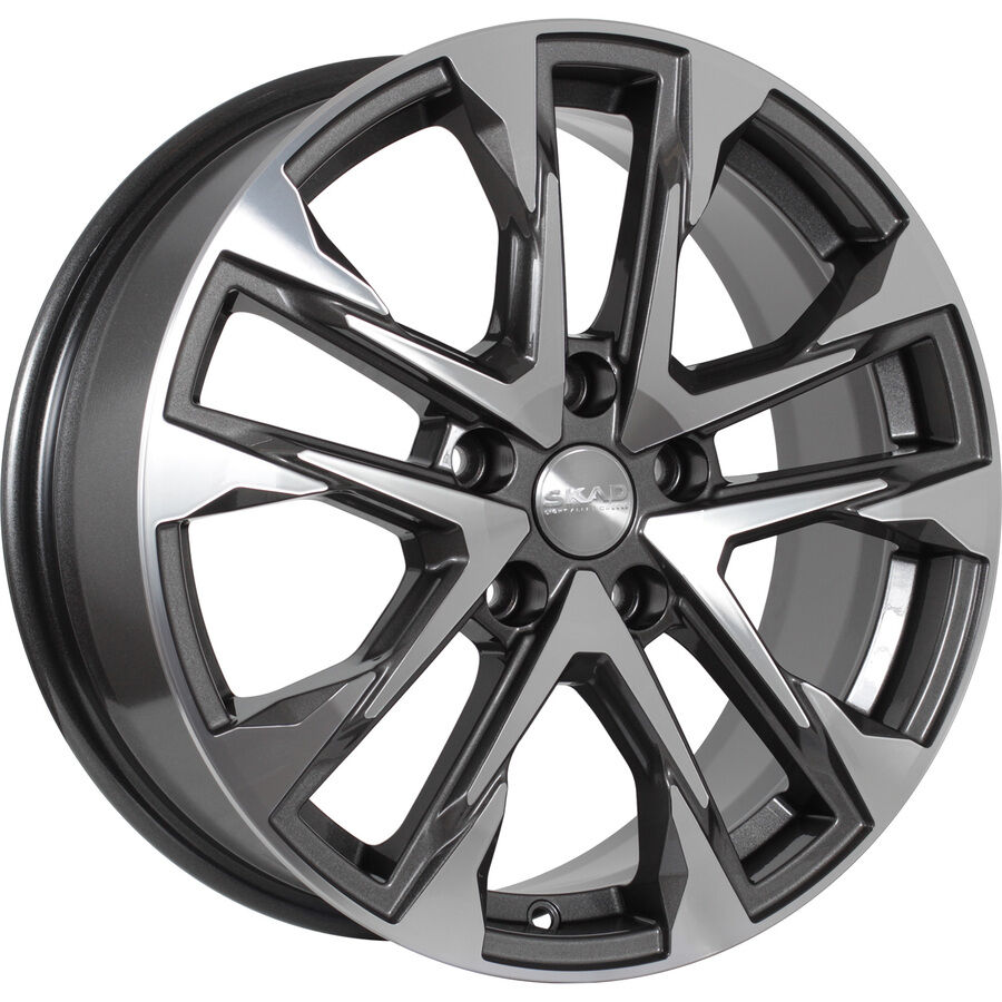 СКАД АТАКОР R17x7 5x108 ET33 CB60.1 Almaz_graphite (Мятый обод)*