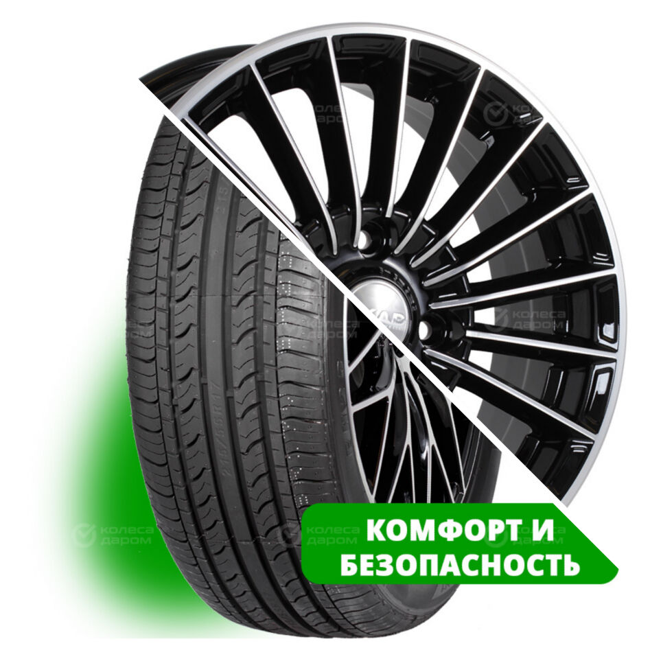 Evergreen EH23 R15 185/65 88H () + Веритас R15x6 4x100 ET48 CB54.1 Almaz EH23 R15 185/65 88H + Веритас R15x6 4x100 ET48 CB54.1 Almaz