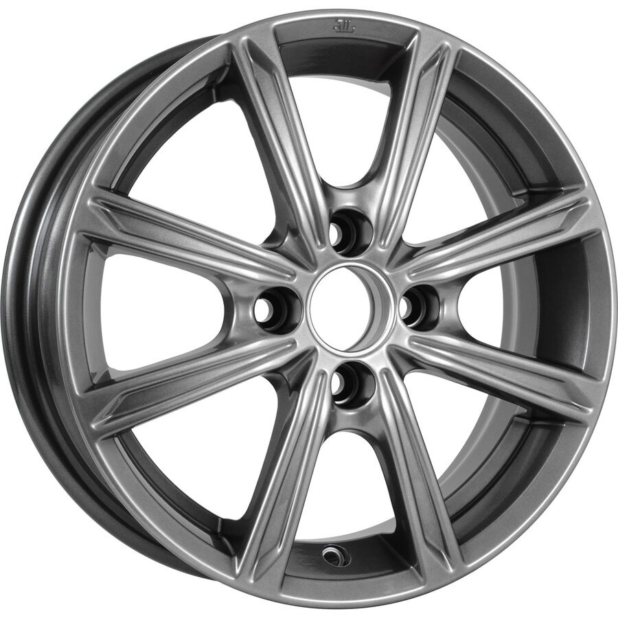 КиК Флэш R14x5 4x100 ET35 CB67.1 Dark_platinum (Мятый обод)*