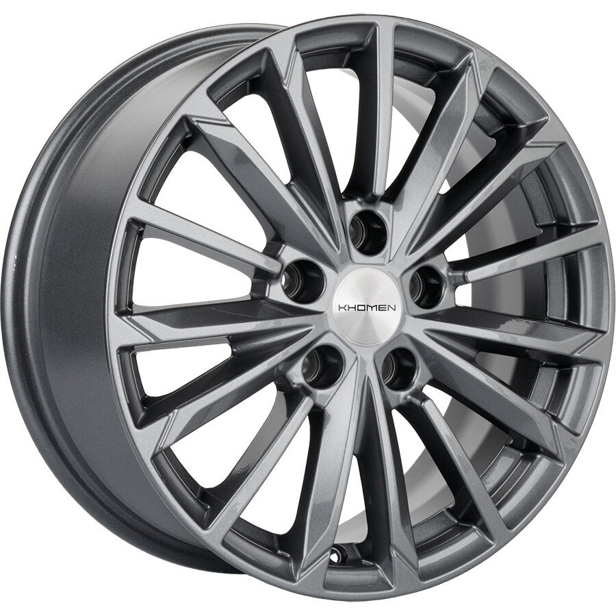KHOMEN KHW1611 (16_Octavia A7) R16x6.5 5x112 ET46 CB57.1 Gray (Мятый обод)***