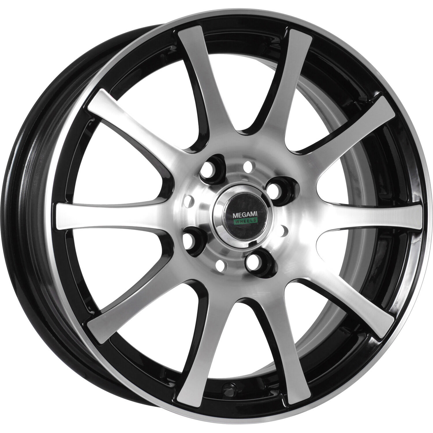 Megami MGM-2 R15x6 5x100 ET40 CB60.1 BKF