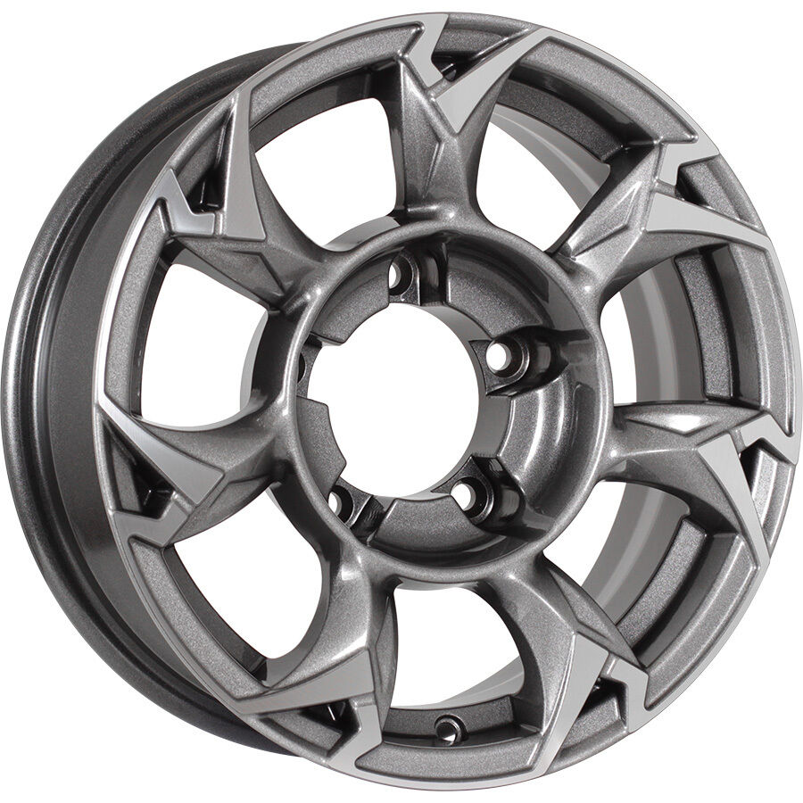 KHOMEN KHW1505 (Niva 4x4) R15x5.5 5x139.7 ET5 CB98.5 GRAY_FP (Мятый обод)*