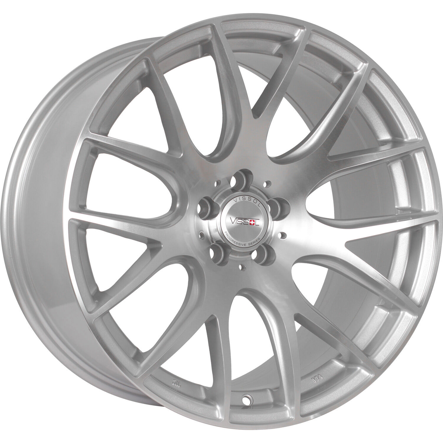 Vissol V-001 R18x9.5 5x100 ET35 CB57.1 Silver_cut
