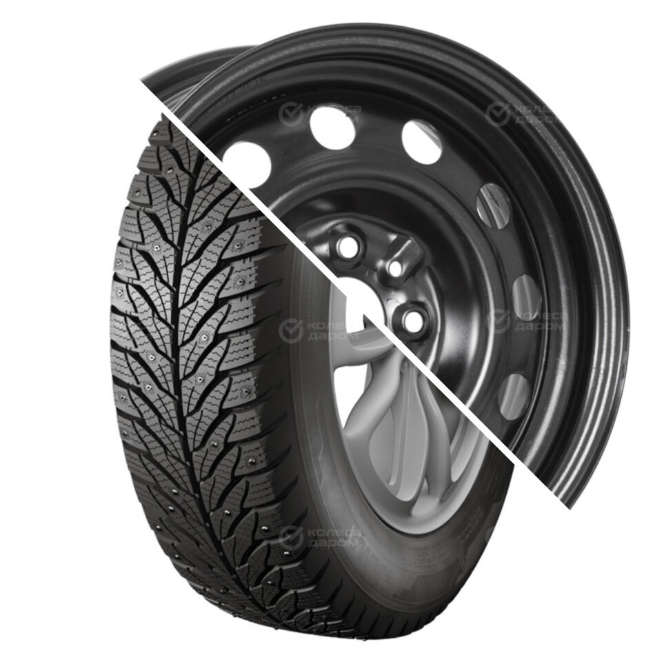 ALGA (НК-531)  R14 175/65 82T шип   () + 53B35B_P TREBL (12 отверстий) R14x5.5 4x98 ET35 CB58.6 Blac ALGA (НК-531)  R14 175/65 82T шип    + 53B35B_P TREBL (12 отверстий) R14x5.5 4x98 ET35 CB58.6 Black