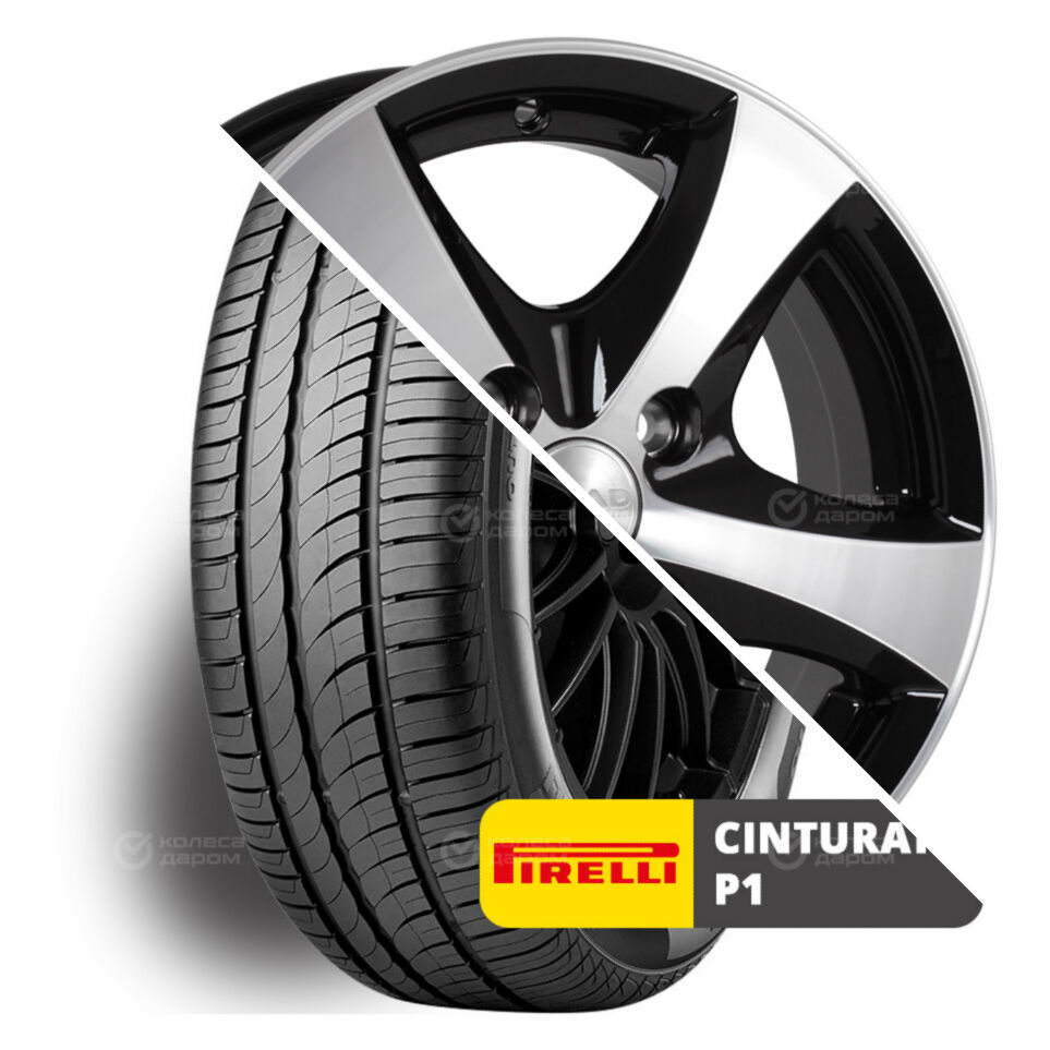 Cinturato P1 Verde R14 185/60 82H    () + Уран-2 R14x5.5 5x114.3 ET35 CB67.1 Almaz  Cinturato P1 Verde R14 185/60 82H     + Уран-2 R14x5.5 5x114.3 ET35 CB67.1 Almaz