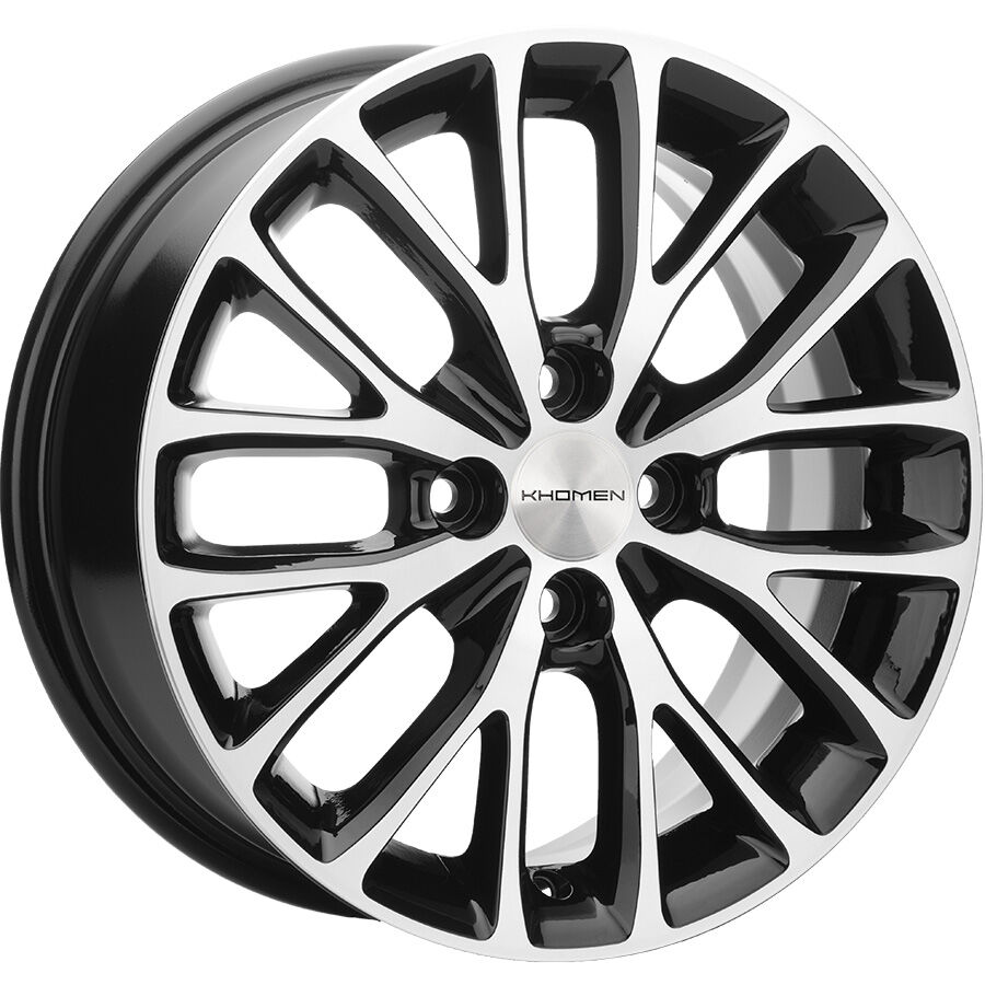 KHOMEN KHW1506 (ZV15_Logan) R15x6 4x100 ET40 CB60.1 Black_FP
