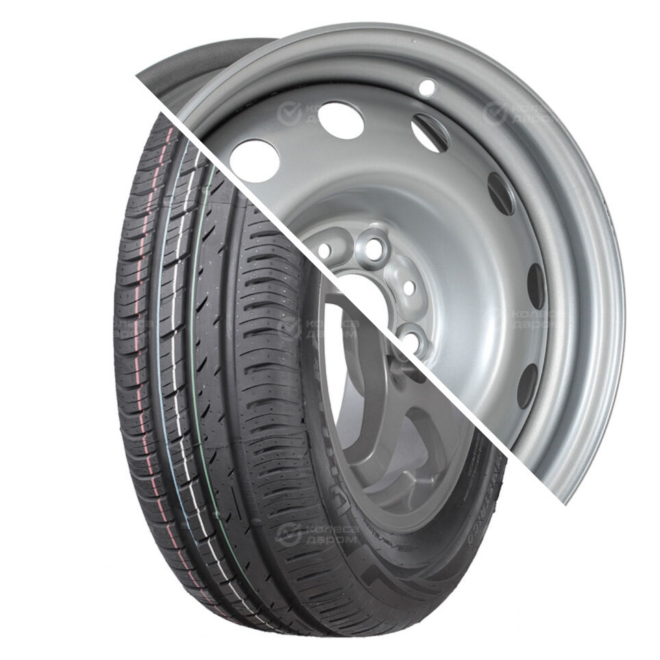 Viatti Strada (V-130)(R14 185/60 82H  ) + 14003 R14 185/60 82H   + R14х5.5 4х98 ЕТ35 СВ58.6 Silver