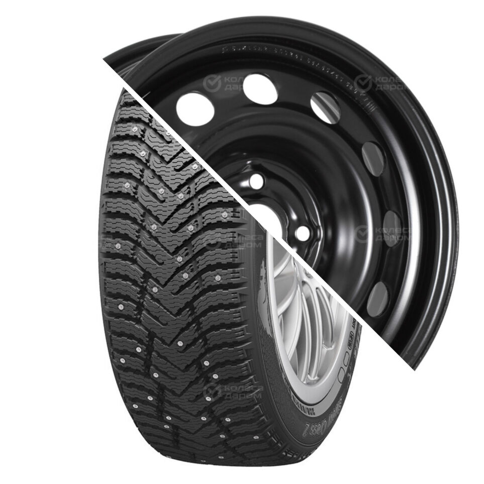 Евразиа ТАПО Snow Cross 2 R15 185/65 92T шип   () + 64A45Z Евразиа ТАПО R15x6 4x100 ET45 CB56.6 Black  Snow Cross 2 R15 185/65 92T шип    + 64A45Z Евразиа ТАПО R15x6 4x100 ET45 CB56.6 Black