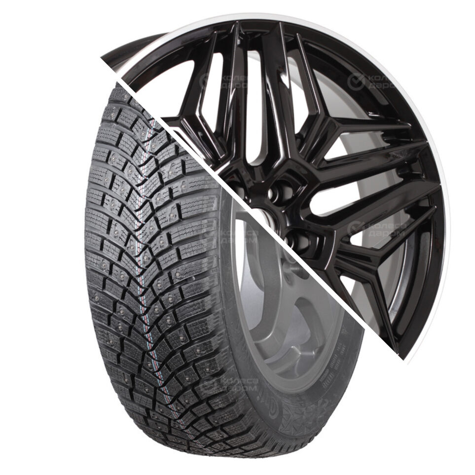 КиК IceContact 3 TA R19 225/55 103T XL FR шип   () + Колумб R19x7 5x108 ET36 CB65.1 Almaz_black  IceContact 3 TA R19 225/55 103T XL FR шип    + Колумб R19x7 5x108 ET36 CB65.1 Almaz_black
