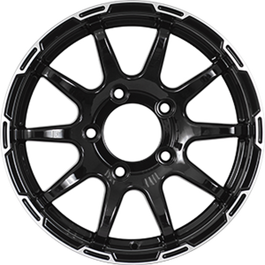 KDW KD1660(КС1113-00) R16x6.5 5x139.7 ET40 CB98.1 Black_Front_Polished (Дефект ЛКП)*