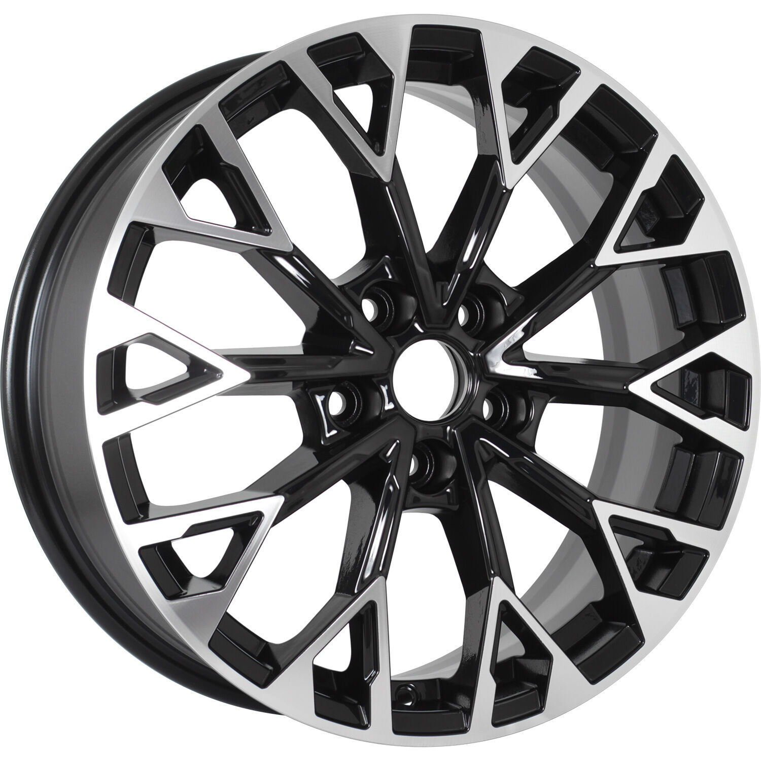 KHOMEN KHW1718 (Dongfeng 580) R17x7 5x110 ET45 CB67.1 Black_FP