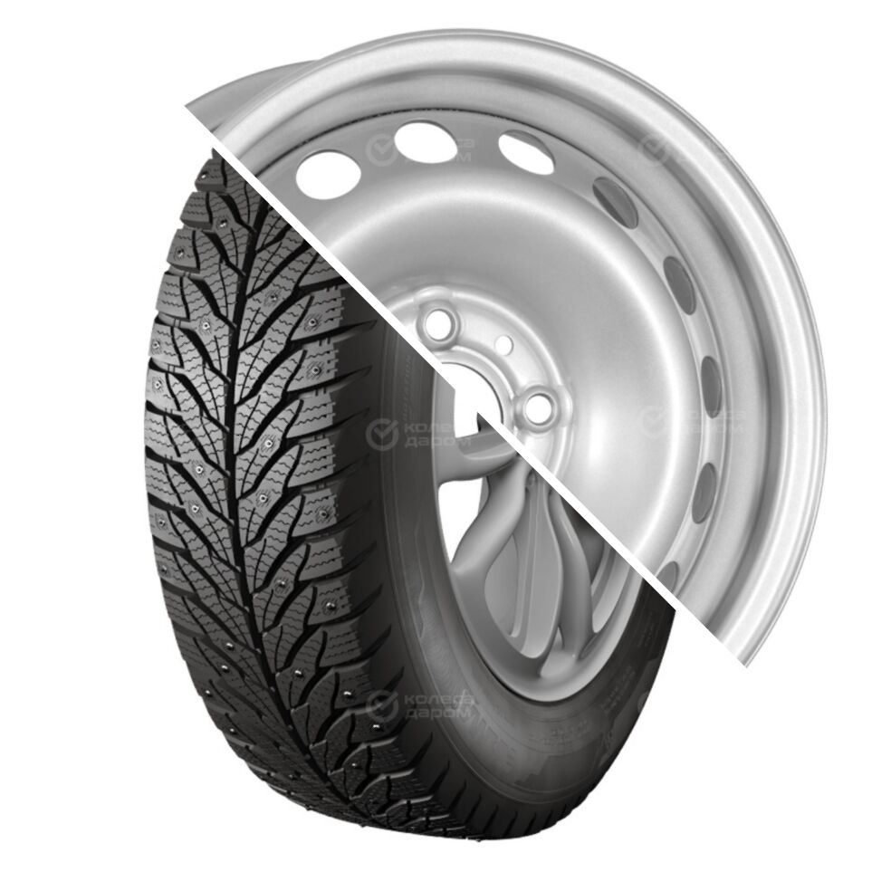 Кама ALGA (НК-531)  R14 175/65 82T шип   () + ВАЗ 2170 (16 отверстий) R14x5.5 4x98 ET35 CB58.6 Silver  ALGA (НК-531)  R14 175/65 82T шип    + ВАЗ 2170 (16 отверстий) R14x5.5 4x98 ET35 CB58.6 Silver