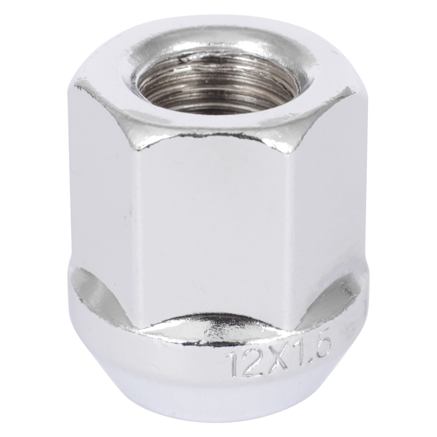 LS (Крепеж) Гайка 12х1,5  25 конус/открытая 19мм хром 1807