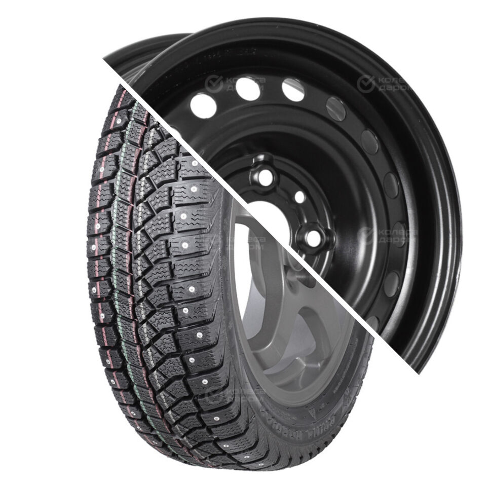 Trebl Brina Nordico (V-522) R13 175/70 82T шип   () + 42B40BP R13x5 4x98 ET40 CB58.6 Black  Brina Nordico (V-522) R13 175/70 82T шип    + 42B40BP R13x5 4x98 ET40 CB58.6 Black