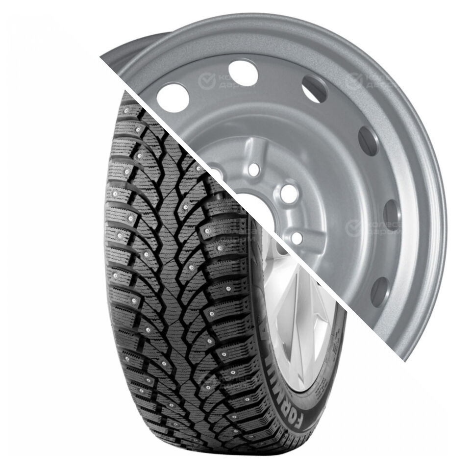 Formula Ice(R14 175/65 82T шип ) + Тольятти ВАЗ 2112 (R14х5.5 4х98 ЕТ35 СВ58.6 Silver) (R14 175/65 82T шип ) + (R14х5.5 4х98 ЕТ35 СВ58.6 Silver)