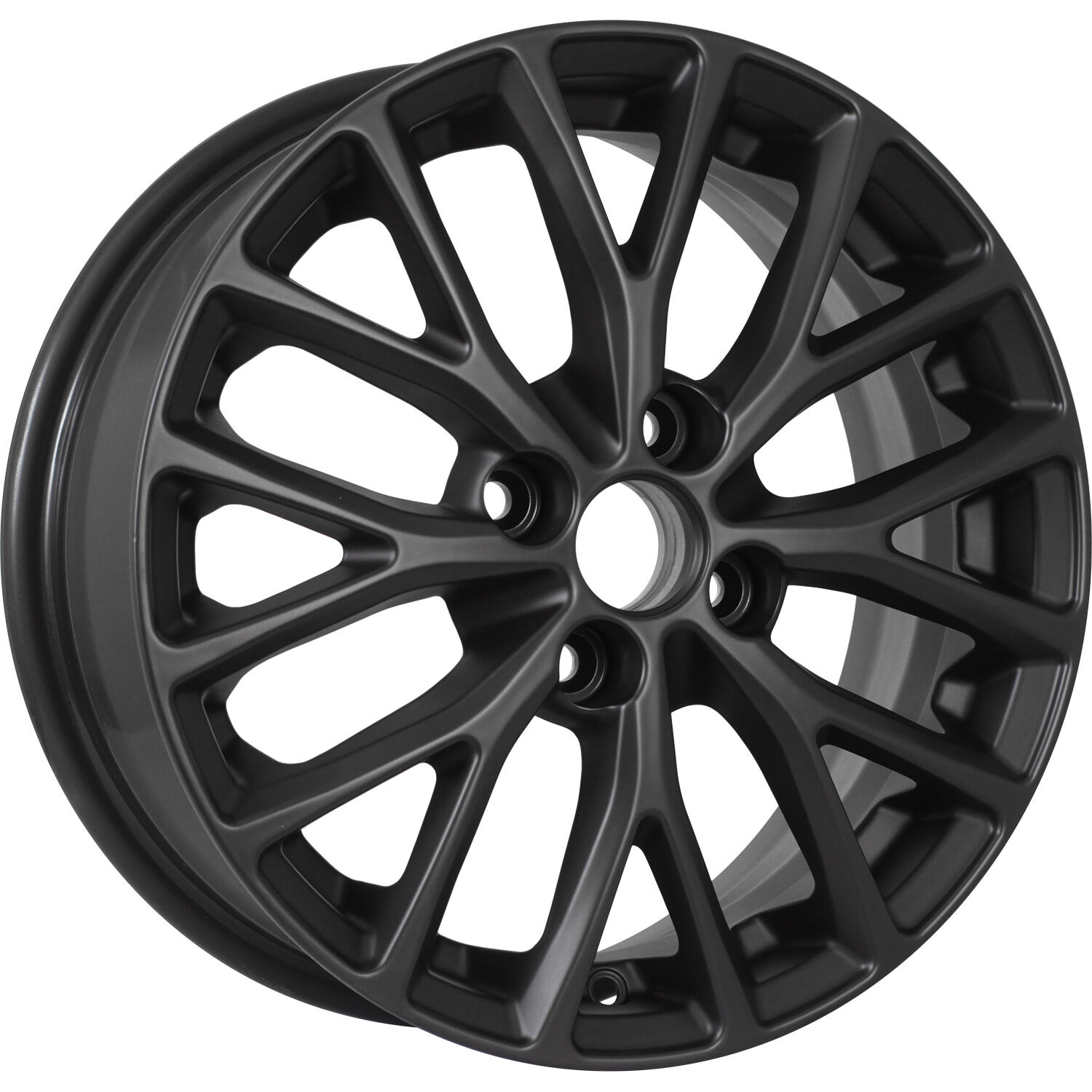 KDW KD1545 (15_Rio) R15x6 4x100 ET48 CB54.1 Matt_Black_Painted