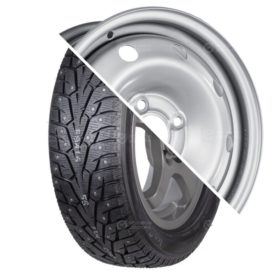 Yokohama iceGUARD IG55 R14 185/70 92T шип () + 14012 (14000) R14x5.5 4x100 ET43 CB60.1 Silver iceGUARD IG55 R14 185/70 92T шип + 14012 (14000) R14x5.5 4x100 ET43 CB60.1 Silver