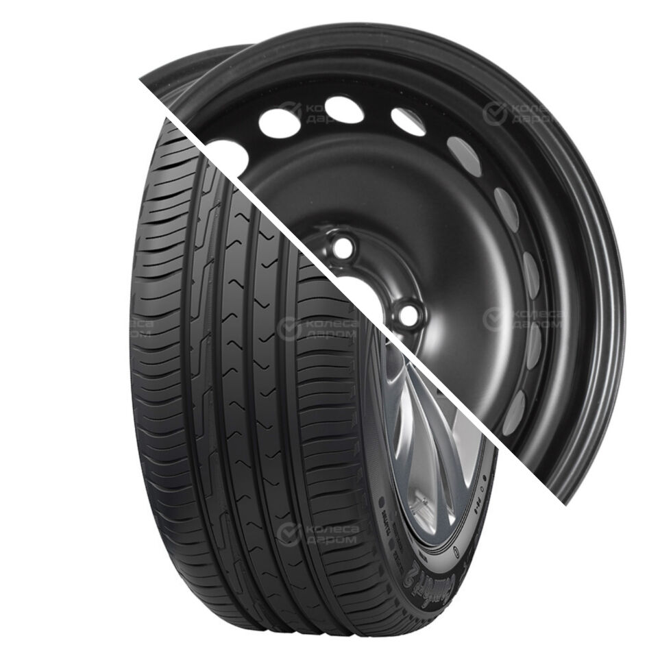Cordiant Comfort 2 R15 185/65 92H + Логан 2 R15x6 4x100 ET40 CB60.1 Black R15 185/65 92H + R15x6 4x100 ET40 CB60.1 Black