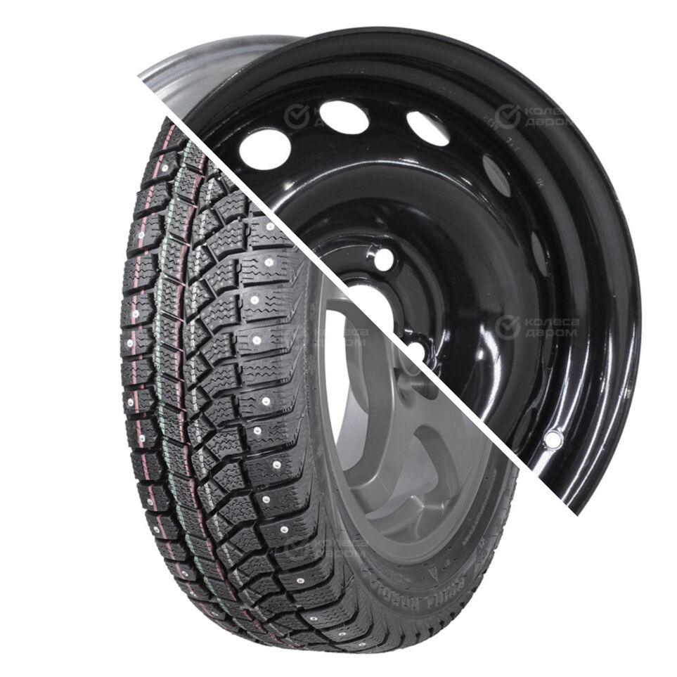 Trebl Brina Nordico (V-522) R15 185/65 88 T шип () + 8114 TREBL R15x6 4x100 ET48 CB54.1 Black Brina Nordico (V-522) R15 185/65 88 T шип + 8114 TREBL R15x6 4x100 ET48 CB54.1 Black