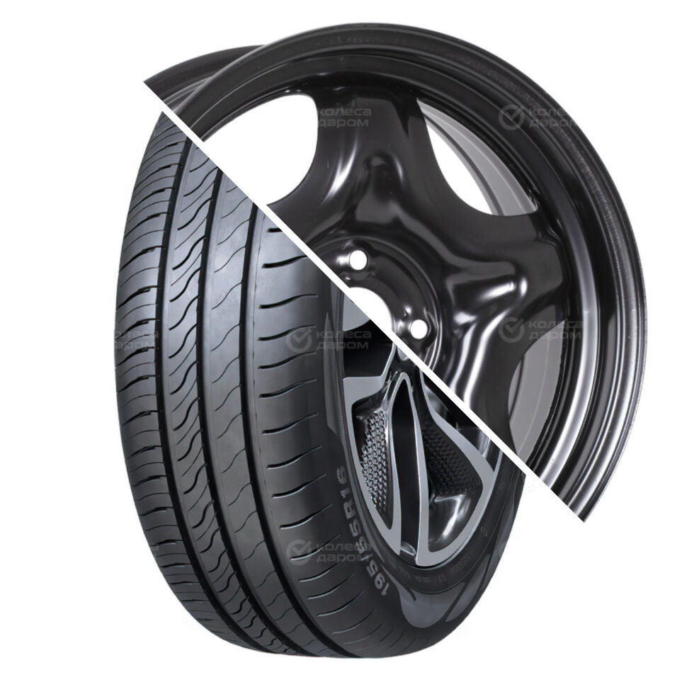 Strada 2 (V-134) R16 205/55 94V + Lada Vesta R16x6.5 4x100 ET50 CB60.1 Black R16 205/55 94V + R16x6.5 4x100 ET50 CB60.1 Black