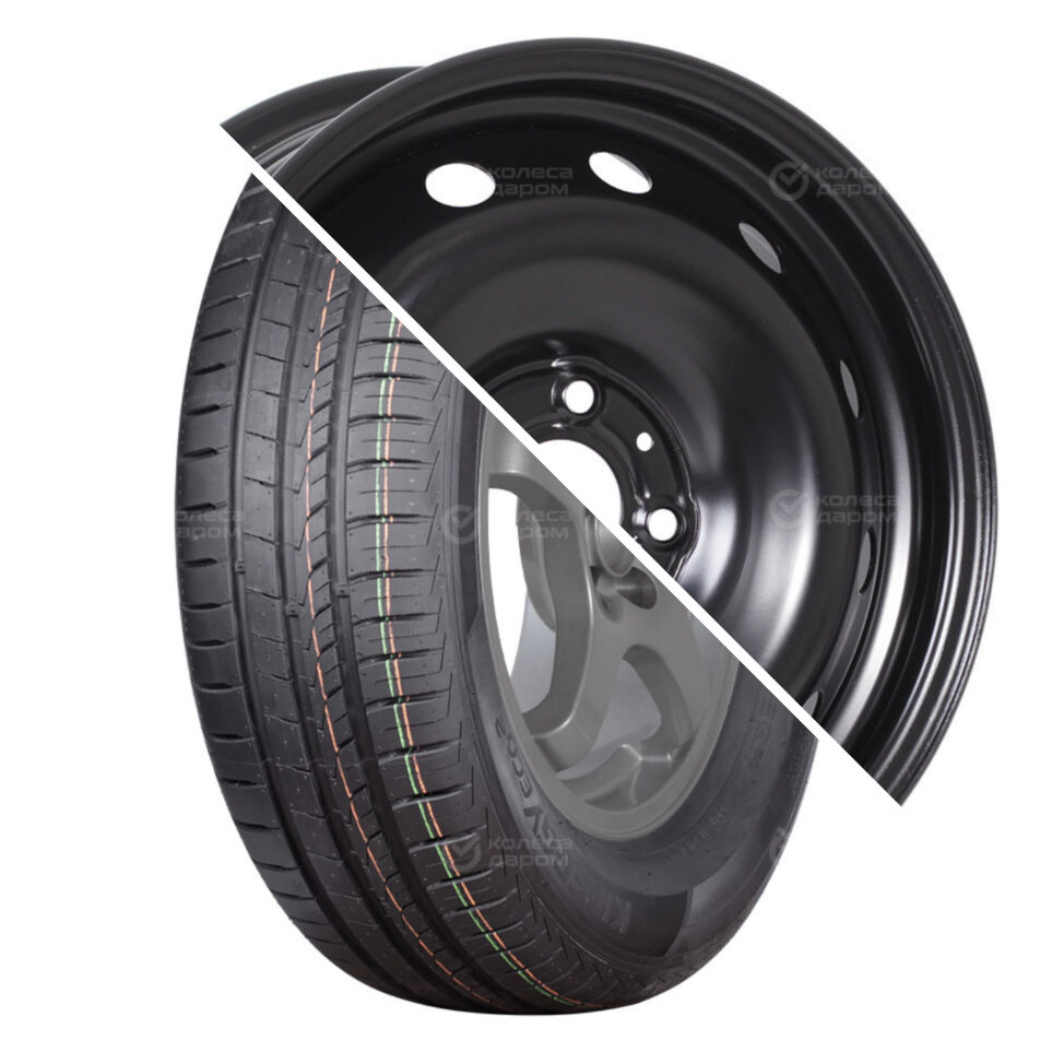 Hankook Kinergy Eco 2 K435 R15 185/65 92T XL   () + 15009 R15x6 4x100 ET50 CB60.1 Black  Kinergy Eco 2 K435 R15 185/65 92T XL    + 15009 R15x6 4x100 ET50 CB60.1 Black