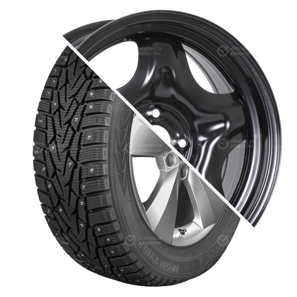 Character Ice 7 (Nordman 7) R16 205/55 94T шип XL   () + Lada Vesta R16x6.5 4x100 ET50 CB60.1 Black  Character Ice 7 (Nordman 7) R16 205/55 94T шип XL    + Lada Vesta R16x6.5 4x100 ET50 CB60.1 Black