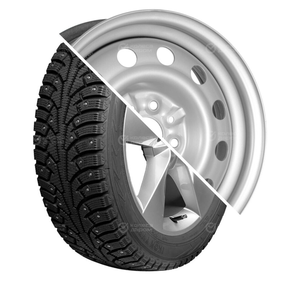 Character Ice 5 R14 185/60 82T шип+Тольятти ВАЗ 2112  R14x5.5 4x98 ET35 CB58.6 Silver R14 185/60 82T шип+R14x5.5 4x98 ET35 CB58.6 Silver