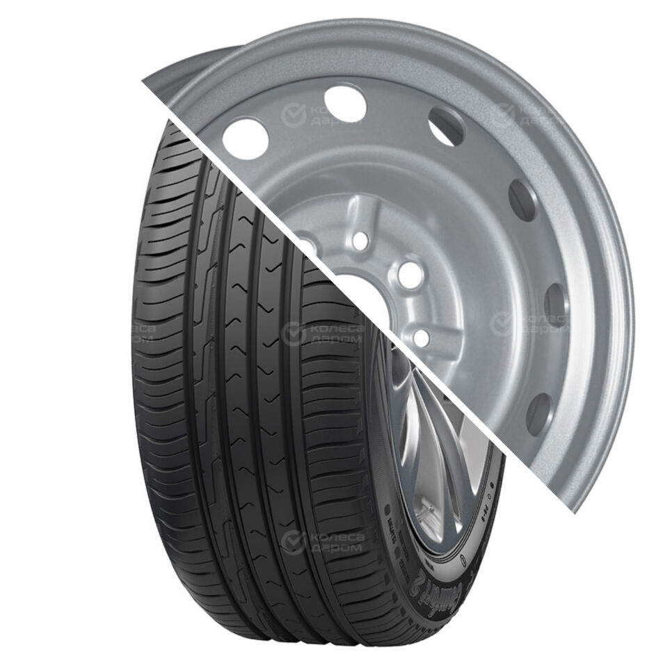 Cordiant Comfort 2 R14 185/60 86H + Тольятти ВАЗ 2112 R14x5.5 4x98 ET35 CB58.6 Silver  R14 185/60 86H + R14x5.5 4x98 ET35 CB58.6 Silver