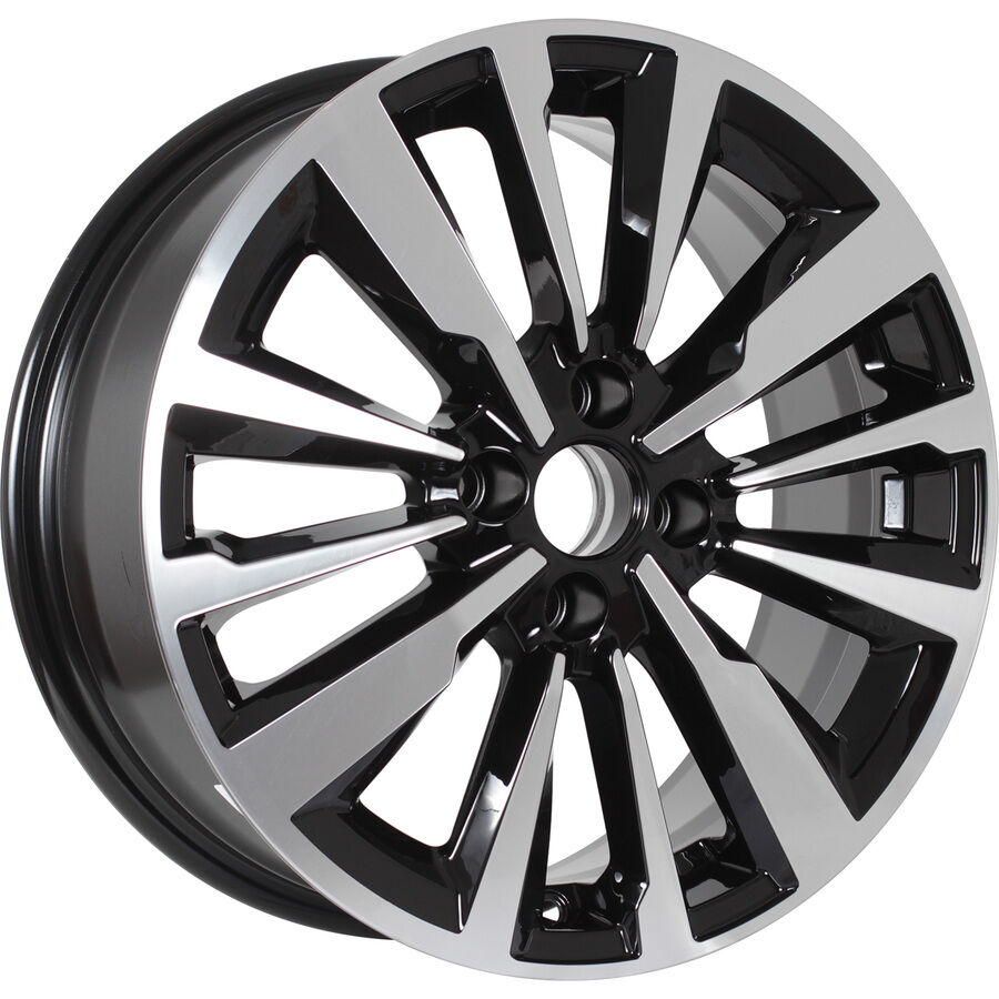 КиК Эрман R16x6.5 4x100 ET50 CB60.1 Almaz_black (Мятый обод)*