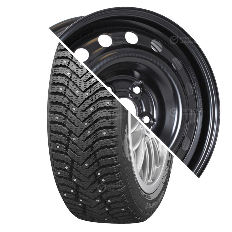 Trebl Snow Cross 2 R16 195/55 91T шип   () + 8315 TREBL R16x6 5x114.3 ET50 CB60.1 Black  Snow Cross 2 R16 195/55 91T шип    + 8315 TREBL R16x6 5x114.3 ET50 CB60.1 Black