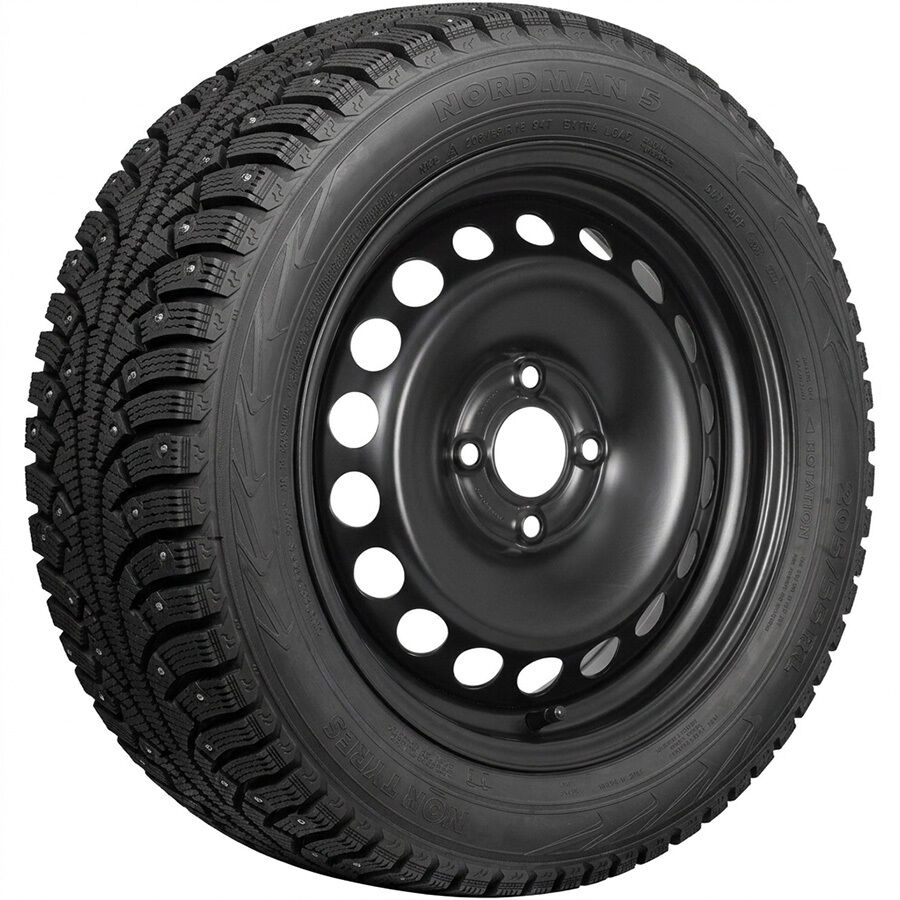(Nokian Tyres) NORDMAN 5 R15 185/65 92T шип XL+Логан 2 R15x6 4x100 ET40 CB60.1 Black R15 185/65 92T шип XL+R15x6 4x100 ET40 CB60.1 Black