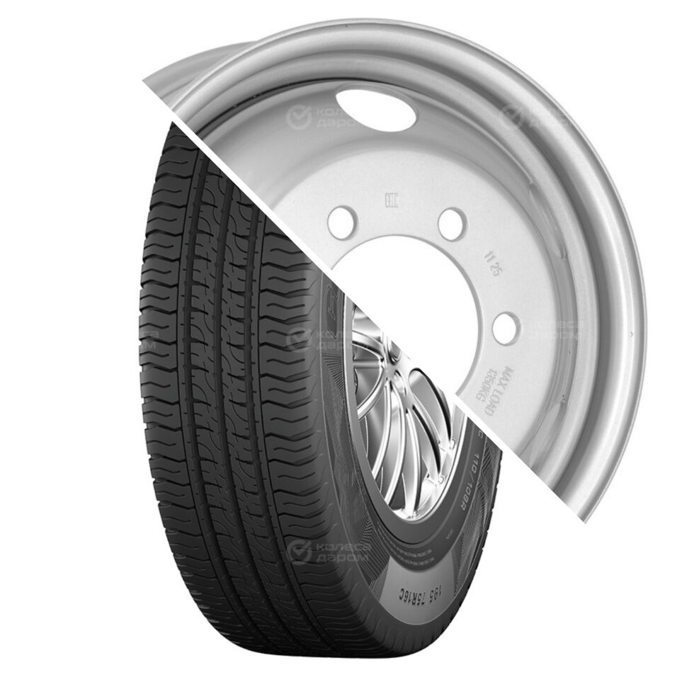 Business CS-2 R16C 185/75 104/102R + 3165587 R16x5.5 6x170 ET106 CB130 Silver с вентилем, 1350 кг R16C 185/75 104/102R + R16x5.5 6x170 ET106 CB130 Silver с вентилем, 1350 кг