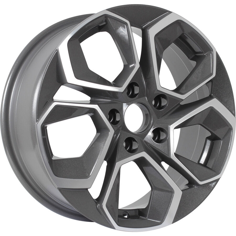 KDW KD1620 R16x6.5 4x100 ET45 CB60.1 Grey_Front_Polished (Мятый обод)*