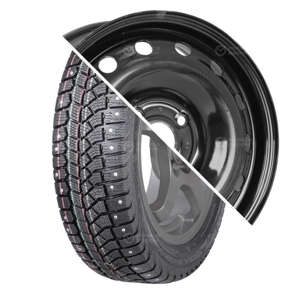 Trebl Brina Nordico (V-522) R15 185/65 88 T шип () + 64A50C TREBL R15x6 4x100 ET50 CB60.1 Black Brina Nordico (V-522) R15 185/65 88 T шип + 64A50C TREBL R15x6 4x100 ET50 CB60.1 Black