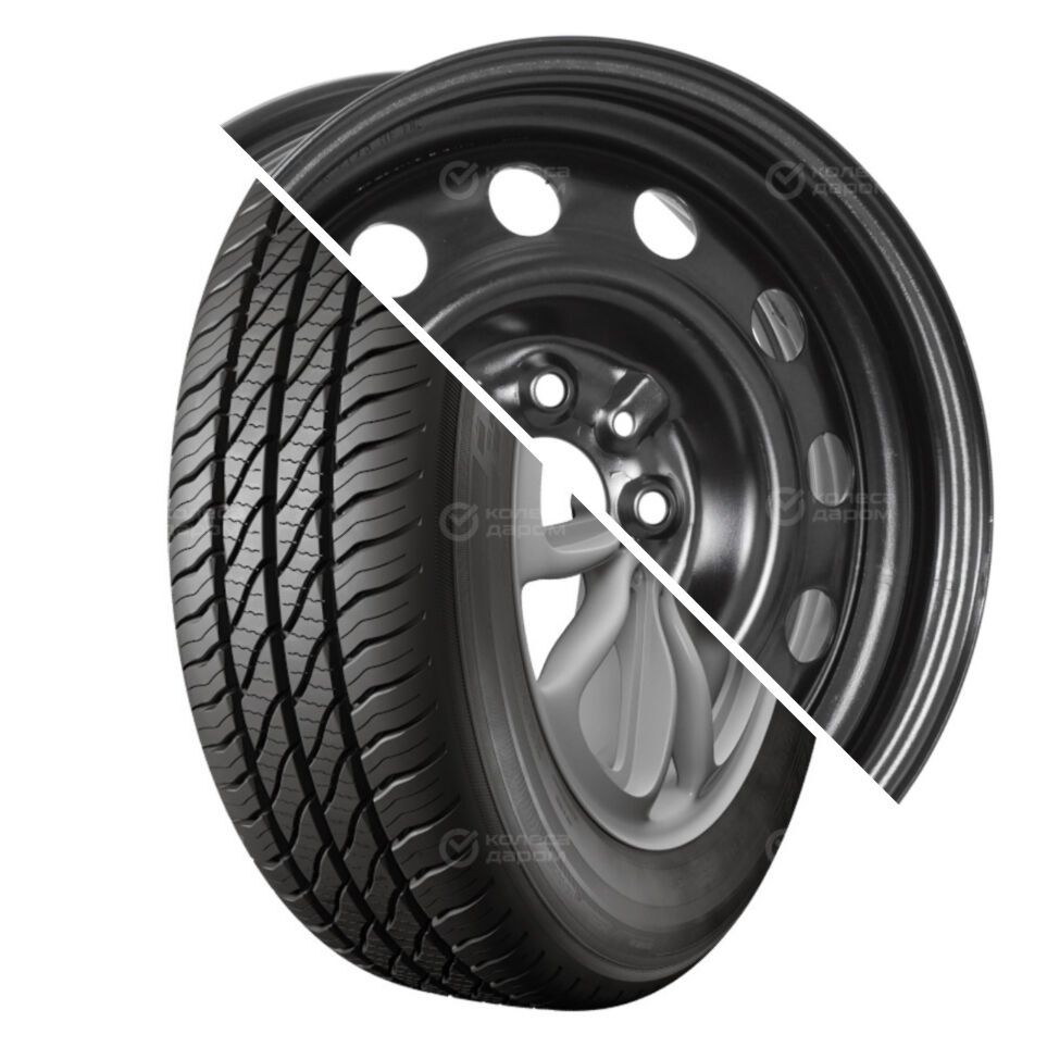 Кама 365 (НК-241) R14 175/65 86H + 53B35B_P TREBL (12 отверстий) R14x5.5 4x98 ET35 CB58.6 Black R14 175/65 86H + R14x5.5 4x98 ET35 CB58.6 Black