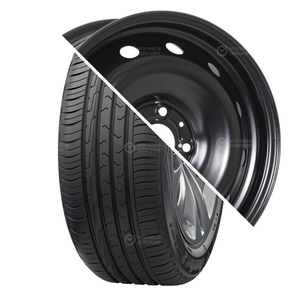 Cordiant Comfort 2 R15 185/65 92H + 15009 R15x6 4x100 ET50 CB60.1 Black R15 185/65 92H + R15x6 4x100 ET50 CB60.1 Black